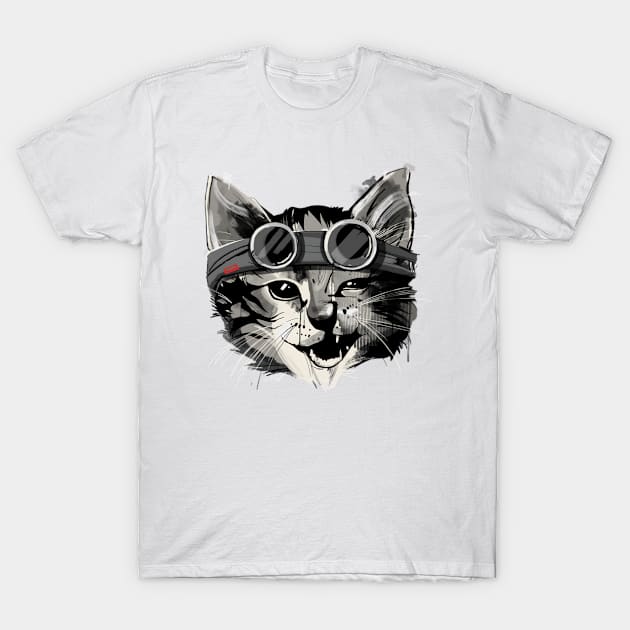 vintage-pilot cat T-Shirt by soorney